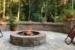 Stonehurst Sierra with Grand Fire pit and Optional Seat Walls _ Columns
